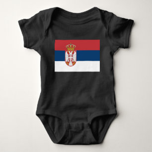 Serbian Flag Baby Bodysuit