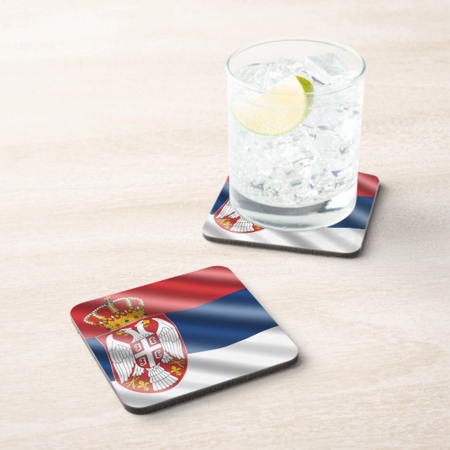 Serbian flag coaster (Right Side)