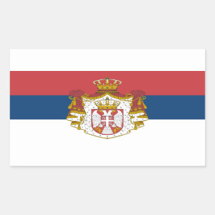 Serbian Flag & Coat of Arms, Flag of Serbia Sticker