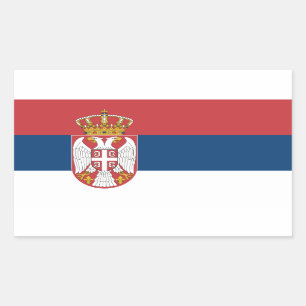 Serbian Flag, Flag of Serbia Sticker