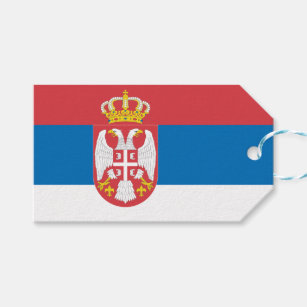 Serbian Flag Gift Tags