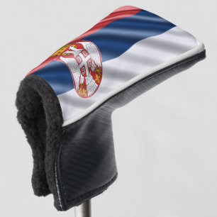 Serbian flag golf head cover