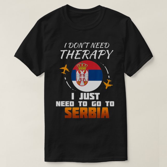 Serbian Flag I Serbia Flag I Vacation Serbia  T-Shirt (Design Front)