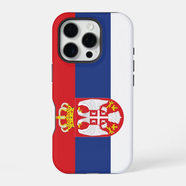 Serbian Flag iPhone Case (Back)