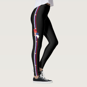 Serbian flag leggings