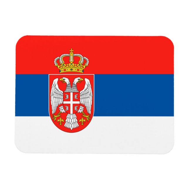 Serbian Flag Magnet (Horizontal)