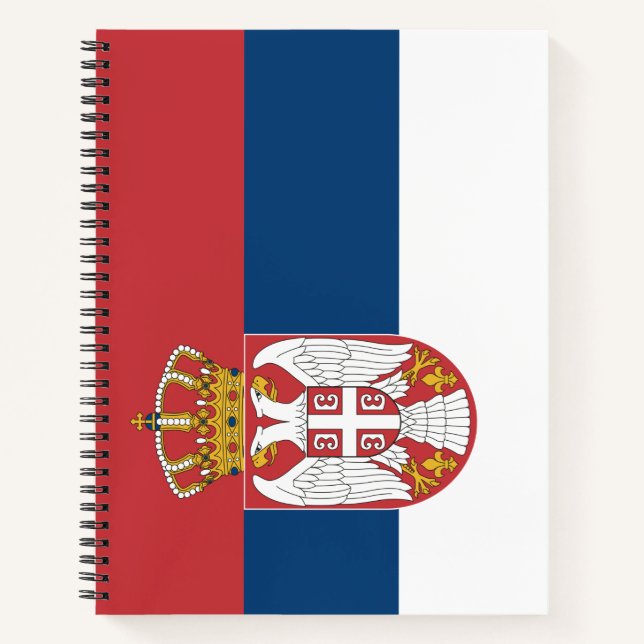 Serbian Flag Notebook (Front)