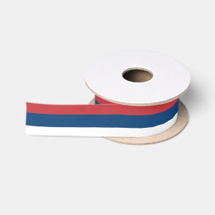 Serbian flag ribbon satin ribbon