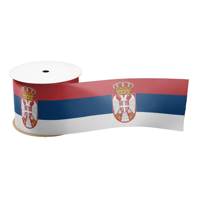Serbian Flag Satin Ribbon (Spool)
