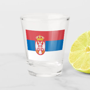 Serbian Flag Shot Glass