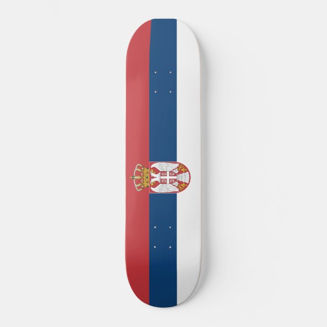 Serbian Flag Skateboard (Front)