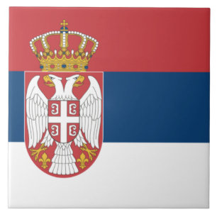 Serbian Flag Tile