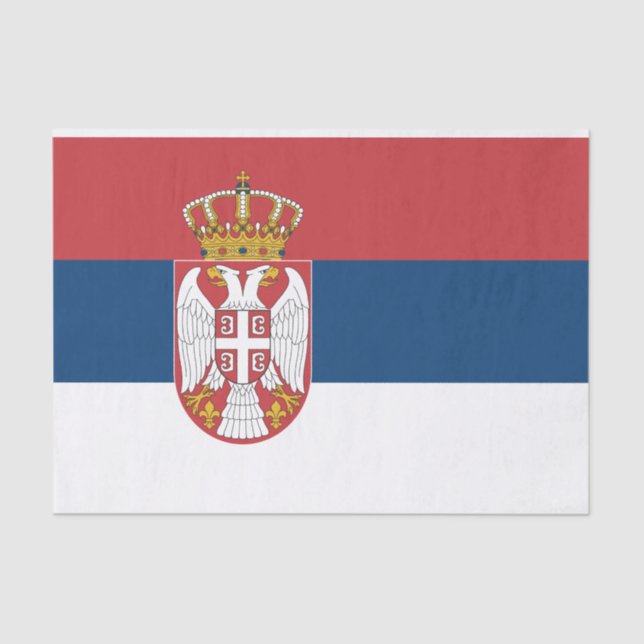 Serbian Flag Tissue Paper (Front)