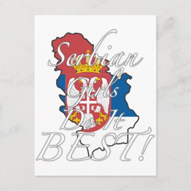 Serbian Girls Do It Best! Postcard (Front)