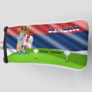 Serbian golfer golf head cover