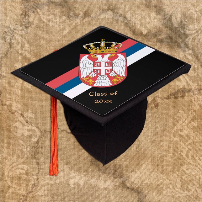Serbian Graduate & Serbia college / University Graduation Cap Topper (Creator Uploaded)