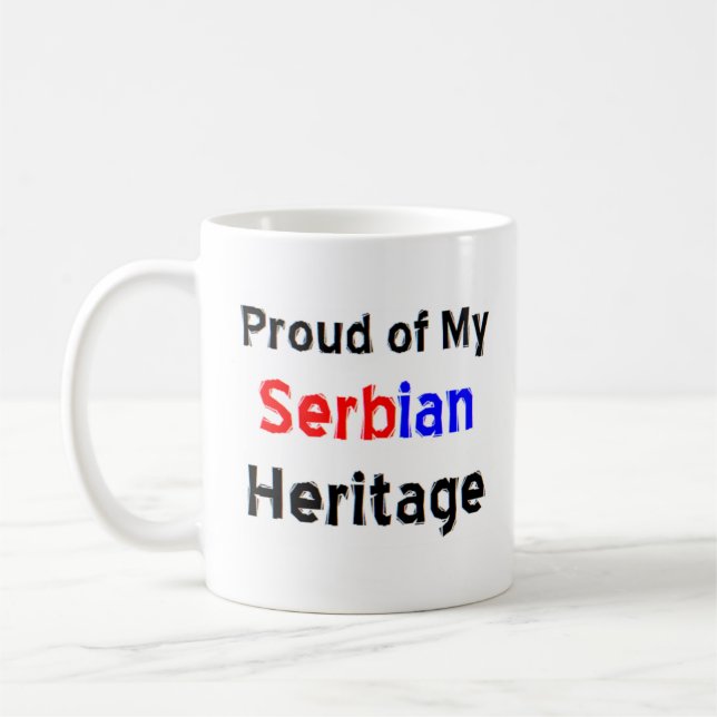 serbian heritage coffee mug (Left)