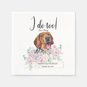 Serbian Hound Dog Wedding Cocktail Napkins