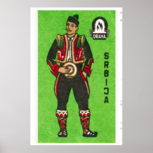 Serbian Man - Matchbox Print - Aesthetic Wall Art