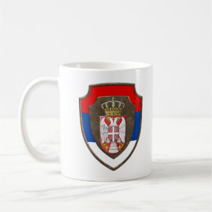 Serbian medieval shield Serbia coat of arms new Coffee Mug