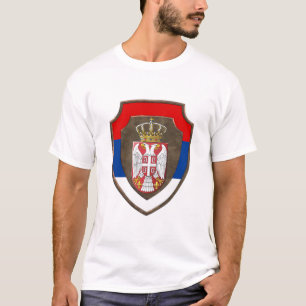 Serbian medieval shield Serbia coat of arms new T-Shirt