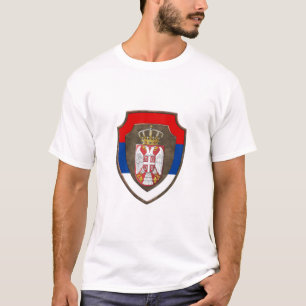 Serbian medieval shield Serbia coat of arms new T-Shirt