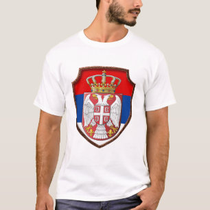 Serbian medieval shield Serbia coat of arms srb 3 T-Shirt