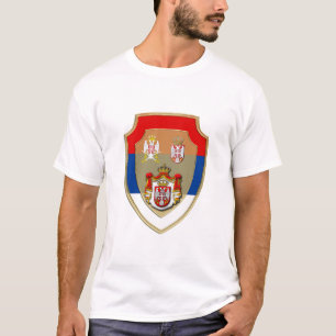 Serbian medieval shield Serbia coat of arms Srb T-Shirt
