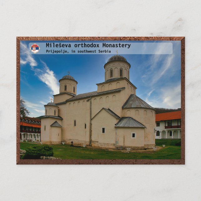 SERBIAN MONASTERIES - Mileševa orthodox Monastery Postcard (Front)