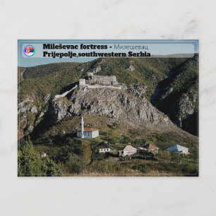 SERBIAN MONASTERIES - Mileševac Fortress Holiday Postcard
