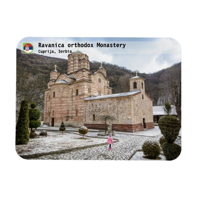 SERBIAN MONASTERIES - Ravanica  Monastery 2 Magnet (Horizontal)