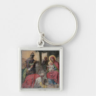 Serbian Orthodox icongraphy at Valjevo Church. - Keychain