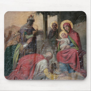 Serbian Orthodox icongraphy at Valjevo Church. - Mouse Pad