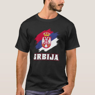 Serbian Roots Srbija Serbs Serbian Serbia Flag T-Shirt