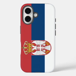 Serbian state flag iPhone 16 case