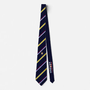Serbian stripes flag tie