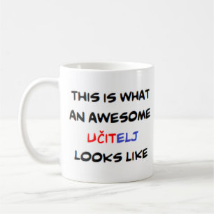 serbian teacher ucitelj, awesome coffee mug