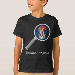 Serbian touch fingerprint flag T-Shirt