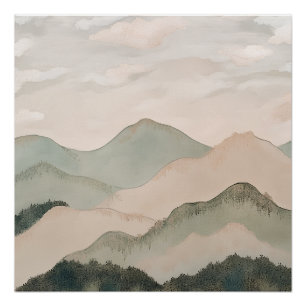 Serein Mountains Poster