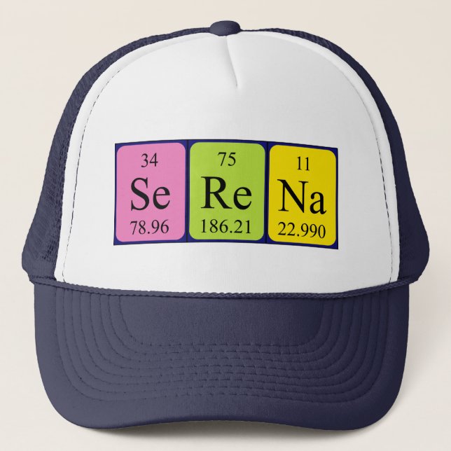 Serena periodic table name hat (Front)
