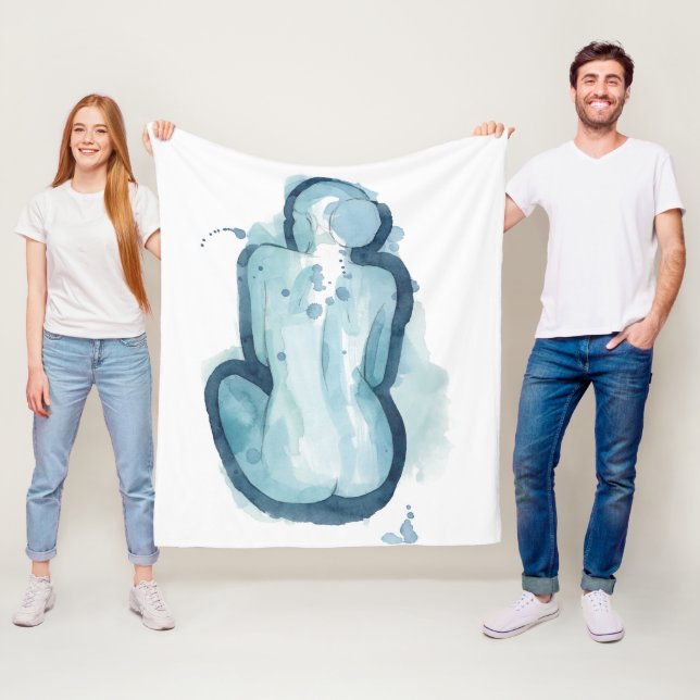 Serena Sketch Fleece Blanket (In Situ)