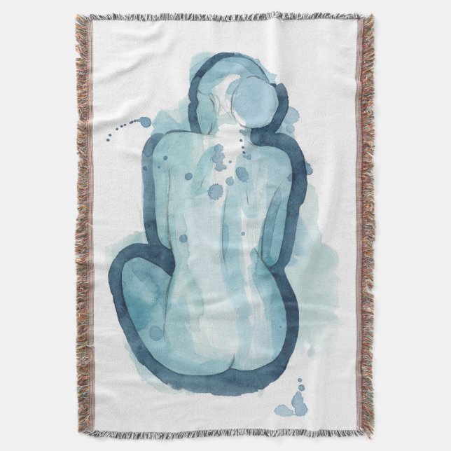 Serena Sketch Throw Blanket (Front Vertical)