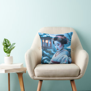 Serenade in the Snow Throw Pillow