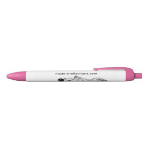 Serenade (pink) black ink pen