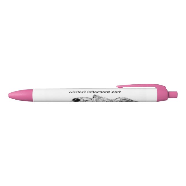 Serenade (pink) black ink pen (Top)