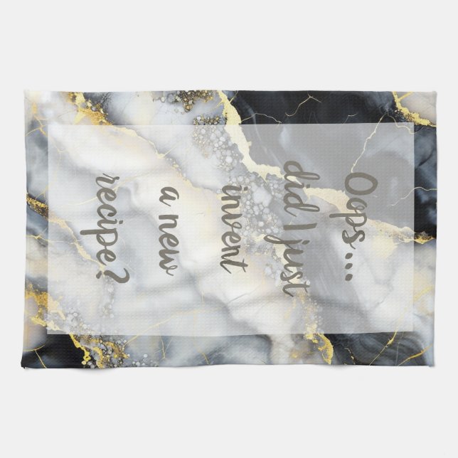 Serenade - White Kitchen Towel (Horizontal)