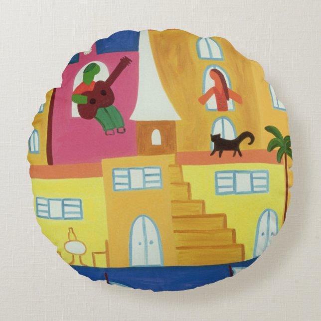Serenata 2002 round pillow (Front)