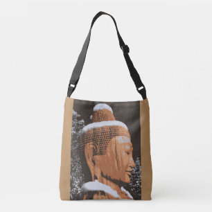 serence buddha face crossbody bag