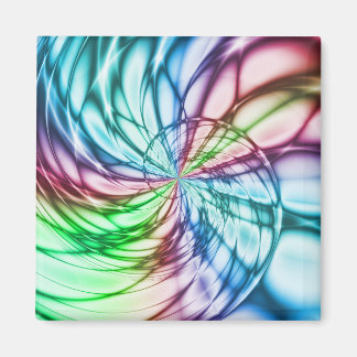 Serendipity | Multicolor Fractal Art Magnet