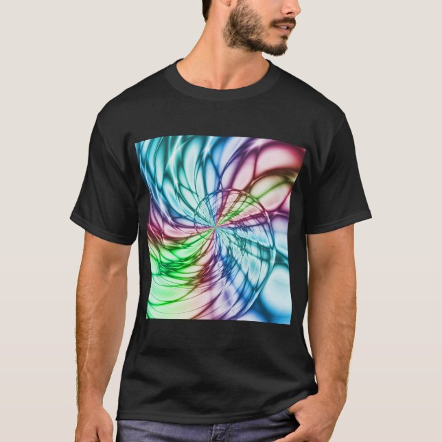 Serendipity | Multicolor Fractal Art T-Shirt (Front)